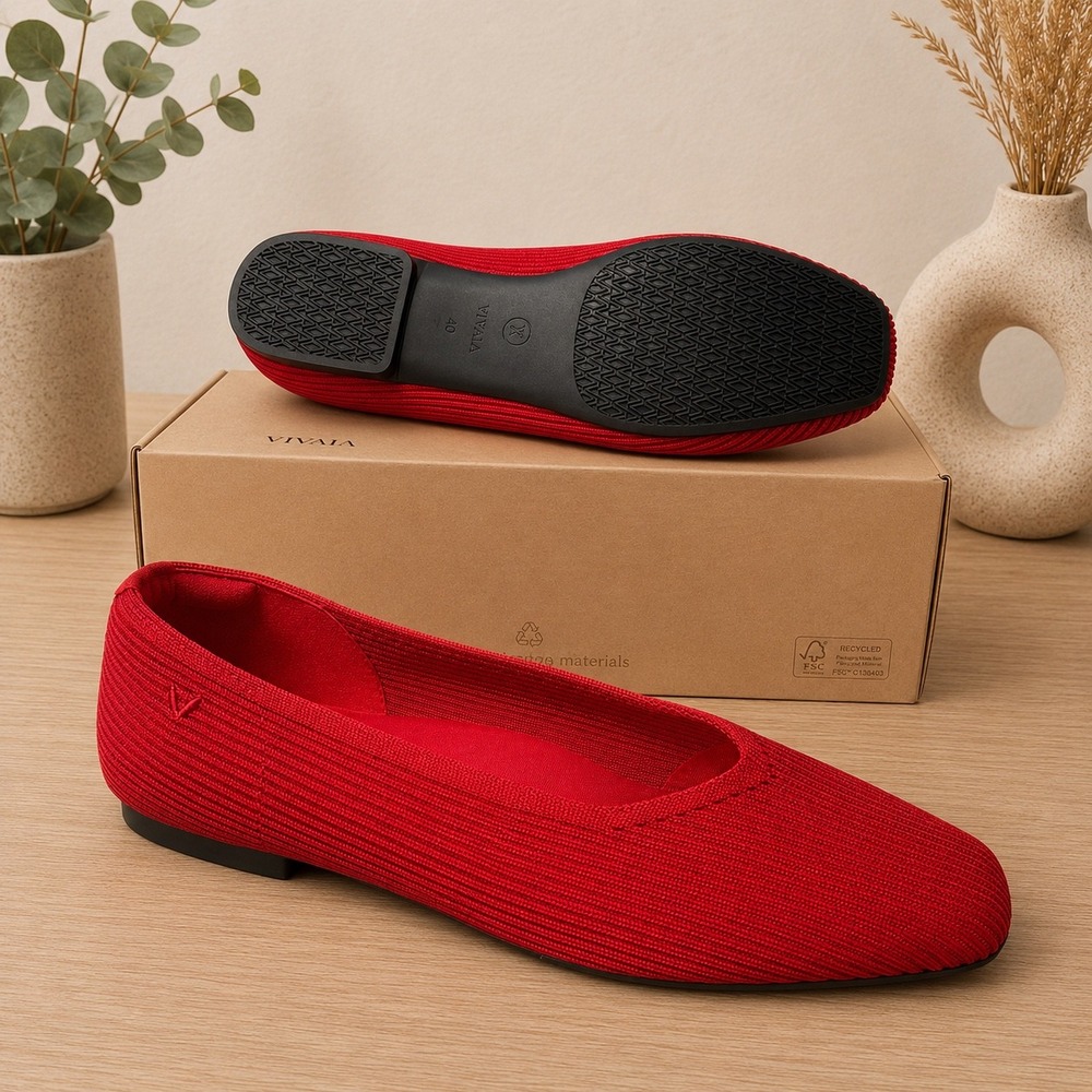 VIVAIA Margot 2.0 Ruby Red Flats | EU 40 / US 9 - Picture 8 of 10